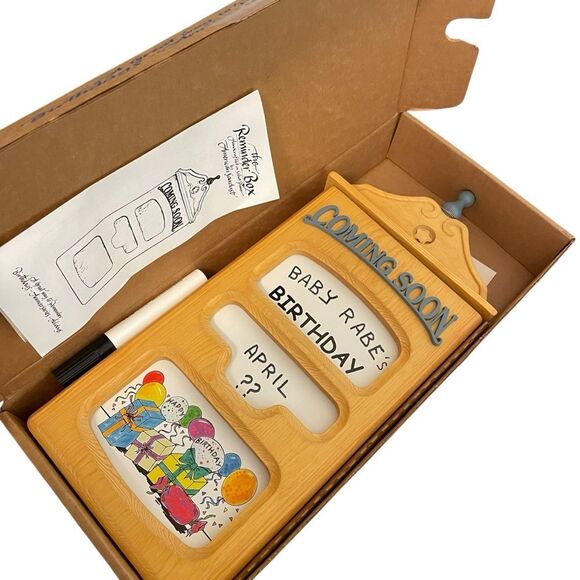 American Sawdust "The Reminder Box" Pine Display with Cards and Templet - Picture 5 of 5